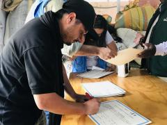 Presidente recibiendo maquinas para el acopio de Café | CECOESPE